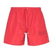 Gedrukte Pari wim hort Balmain , Red , Heren