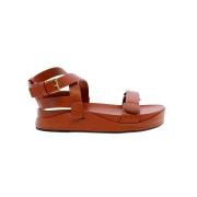 Zwarte platform sandaal Ines De La Fressange Paris , Brown , Dames