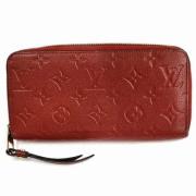 Pre-owned Leather wallets Louis Vuitton Vintage , Red , Dames