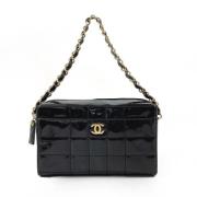 Pre-owned Leather chanel-bags Chanel Vintage , Black , Dames