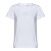 Love Birds Wit T-shirt Pinko , White , Dames