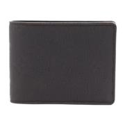 Pre-owned Leather wallets Louis Vuitton Vintage , Black , Dames