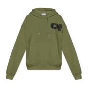 Sweatshirt met logo Off White , Green , Heren