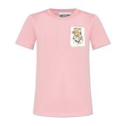 T-shirt met print Moschino , Pink , Dames