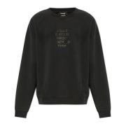 Sweatshirt met Logo Dsquared2 , Black , Heren