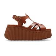 Platform Sandalen Nama Chloé , Brown , Dames