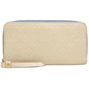 Pre-owned Canvas wallets Louis Vuitton Vintage , Beige , Dames