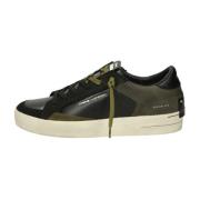 Lage Sneakers Crime London , Black , Heren