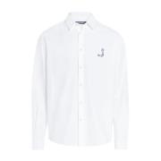 Klassieke Witte Katoenen Logo Print Overhemd Jacquemus , White , Heren