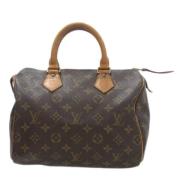 Pre-owned Canvas handbags Louis Vuitton Vintage , Brown , Dames