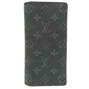 Pre-owned Canvas wallets Louis Vuitton Vintage , Gray , Dames