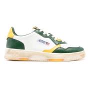 Vintage Leren Sneakers Medalist Low Autry , Green , Heren