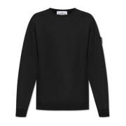 Sweatshirt met logo Stone Island , Black , Heren