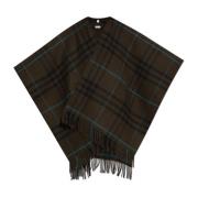 Wollen Poncho Burberry , Multicolor , Dames