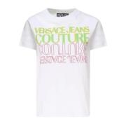 Stijlvolle T-shirts en Polos Versace Jeans Couture , White , Dames