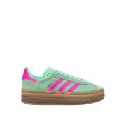 Gazelle Bold Monochrome Suede Sneakers Adidas Originals , Green , Dame...