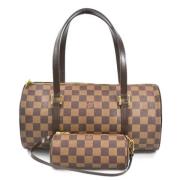 Pre-owned Canvas handbags Louis Vuitton Vintage , Brown , Dames