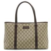 Pre-owned Leather gucci-bags Gucci Vintage , Beige , Dames