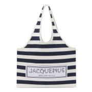 Gestreepte Luxe Tote Tas Jacquemus , Multicolor , Heren