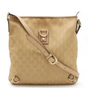 Pre-owned Canvas gucci-bags Gucci Vintage , Beige , Dames