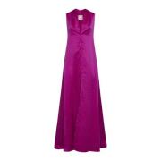 Magenta Elegante Jurk Forte Forte , Pink , Dames