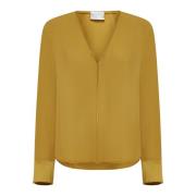 Elegante Overhemden Collectie Forte Forte , Yellow , Dames