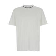 Witte T-shirts en Polos met Jersey Kraag Emporio Armani , White , Here...