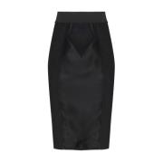 Zwarte Marquisette Satijnen Korsetrok Dolce & Gabbana , Black , Dames