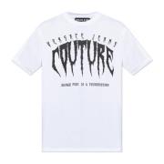 T-shirt met logo Versace Jeans Couture , White , Heren