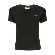 Zwarte T-shirts en Polos Coperni , Black , Dames