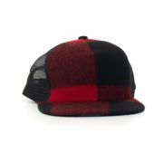 Rode Buffalo Wol Basketbalpet Woolrich , Red , Dames