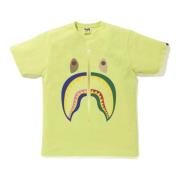 Gele Shark Tee Limited Edition A Bathing APE , Yellow , Heren