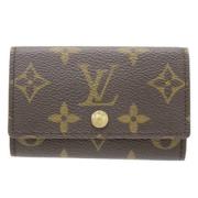 Pre-owned Canvas key-holders Louis Vuitton Vintage , Brown , Dames