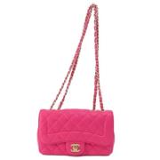 Pre-owned Leather chanel-bags Chanel Vintage , Pink , Dames