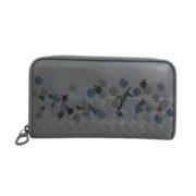 Pre-owned Leather wallets Bottega Veneta Vintage , Gray , Dames