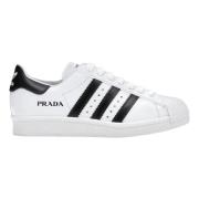 Beperkte oplage Superstar Prada Wit Zwart Adidas , White , Heren