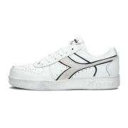 Retro Lage Top Sneaker Magic Basket Diadora , White , Dames