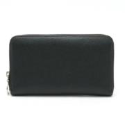 Pre-owned Leather wallets Bvlgari Vintage , Black , Dames