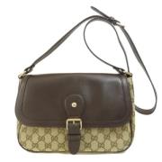 Pre-owned Fabric gucci-bags Gucci Vintage , Beige , Dames