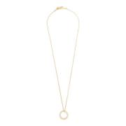 Numerieke Ring Hanger Gouden Ketting Maison Margiela , Yellow , Dames