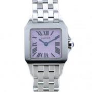 Pre-owned Stainless Steel watches Cartier Vintage , Purple , Dames