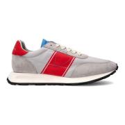 Vintage Hardloopschoenen Grijs Rood Philippe Model , Gray , Heren