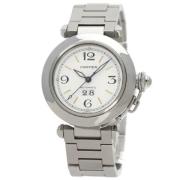 Pre-owned Stainless Steel watches Cartier Vintage , White , Heren