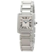 Pre-owned White Gold watches Cartier Vintage , White , Dames