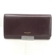 Pre-owned Leather wallets Yves Saint Laurent Vintage , Brown , Dames