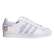 Beperkte oplage Superstar Trefoil Wit Paars Adidas , White , Heren