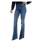 Denim Broek met Knoopsluiting Liu Jo , Blue , Dames