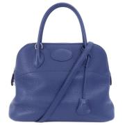 Pre-owned Fabric handbags Hermès Vintage , Blue , Dames