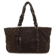 Pre-owned Suede chanel-bags Chanel Vintage , Brown , Dames