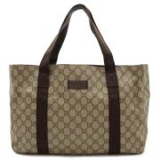 Pre-owned Leather gucci-bags Gucci Vintage , Beige , Dames